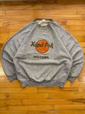 80s-90s Vintage Russian Hard Rock Cafe Worn-In Crewneck